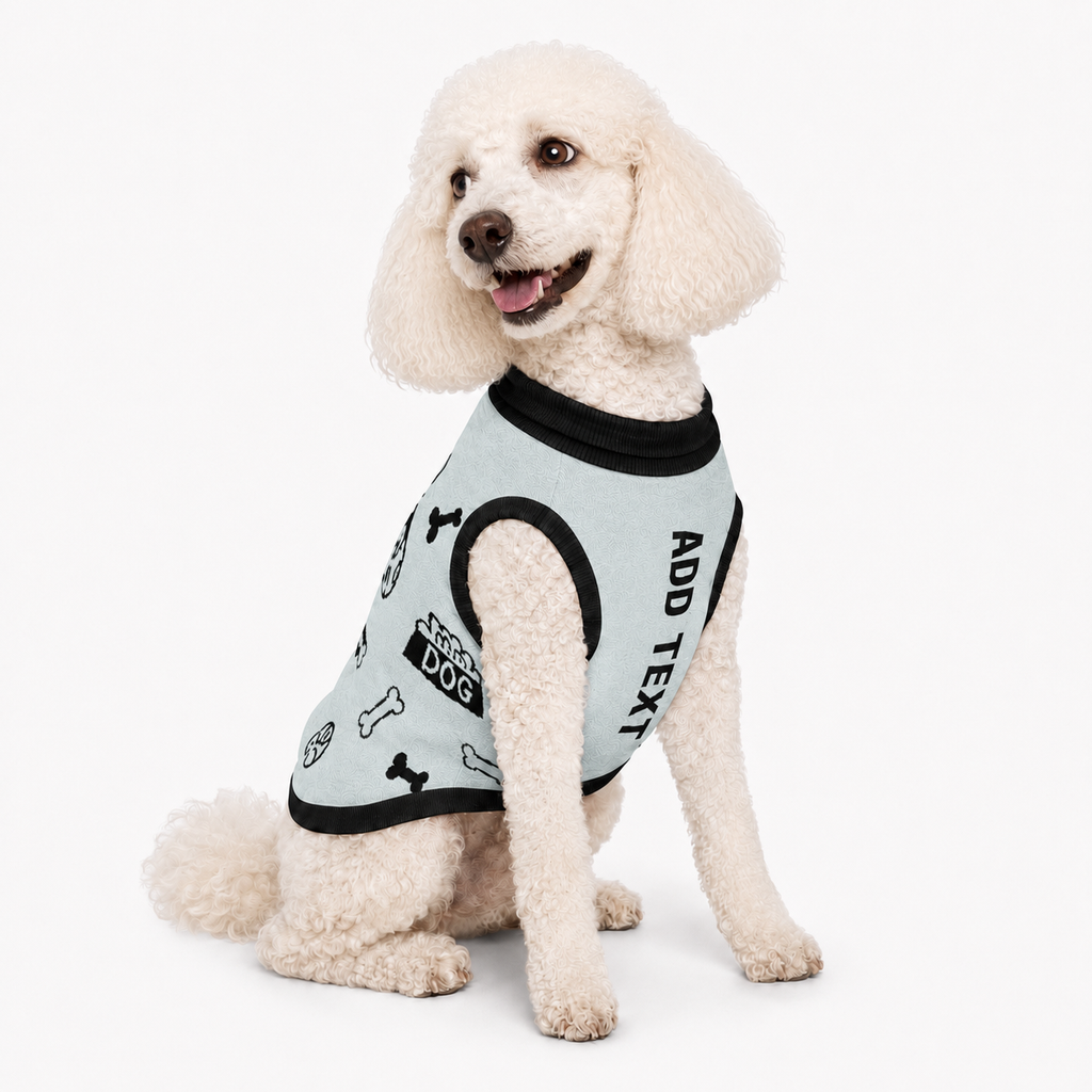 Uncommon Classic Luxe Icon
Pattern -Personalized Dog
Sweater Powder & Black 2xs - 2XI