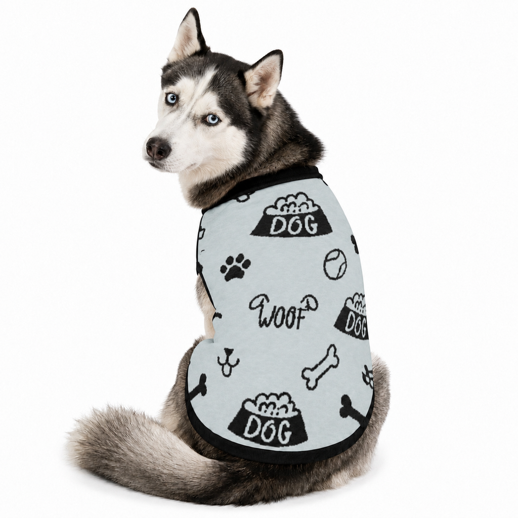 Uncommon Classic Luxe Icon
Pattern -Personalized Dog
Sweater Powder & Black 2xs - 2XI