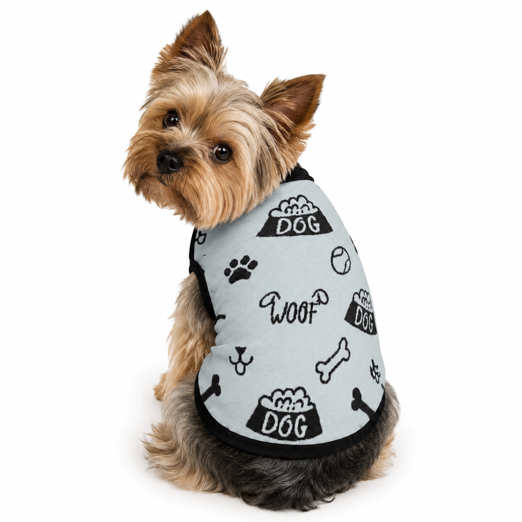 Uncommon Classic Luxe Icon
Pattern -Personalized Dog
Sweater Powder & Black 2xs - 2XI