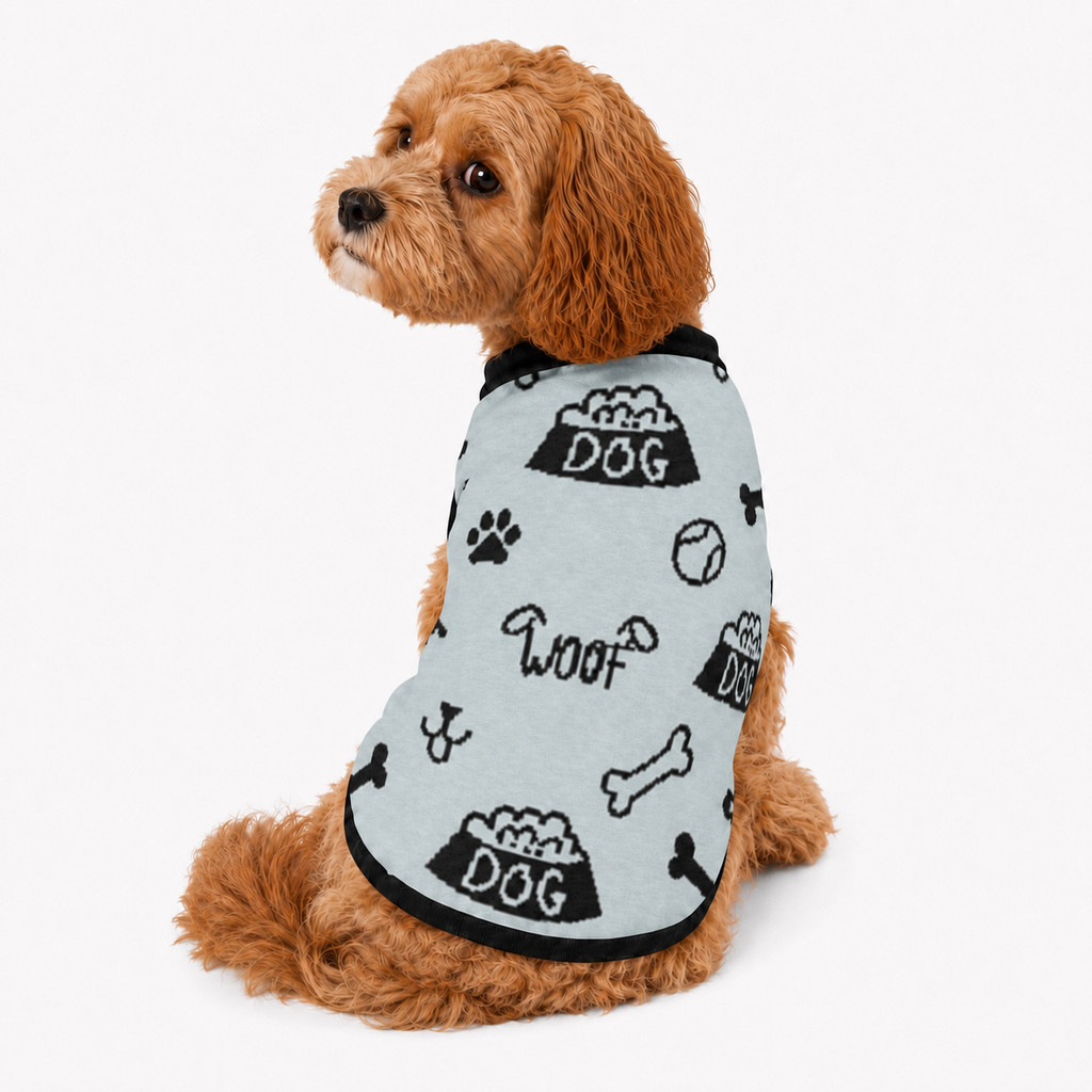 Uncommon Classic Luxe Icon
Pattern -Personalized Dog
Sweater Powder & Black 2xs - 2XI