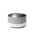 Classic Dog Bowl Stainless Steel - Soft Graphite / Ivory 18, 32 oz