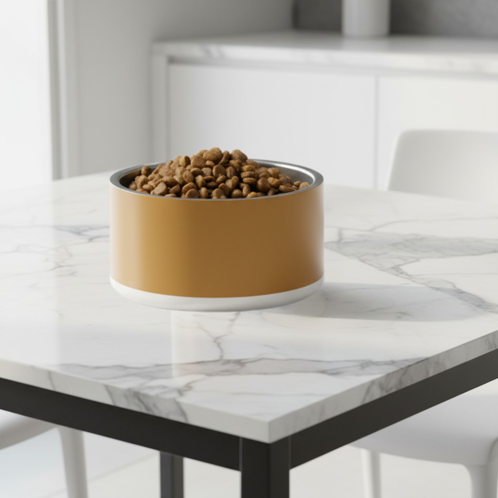 Classic Dog Bowl Stainless Steel - Champagne Gold 18 oz