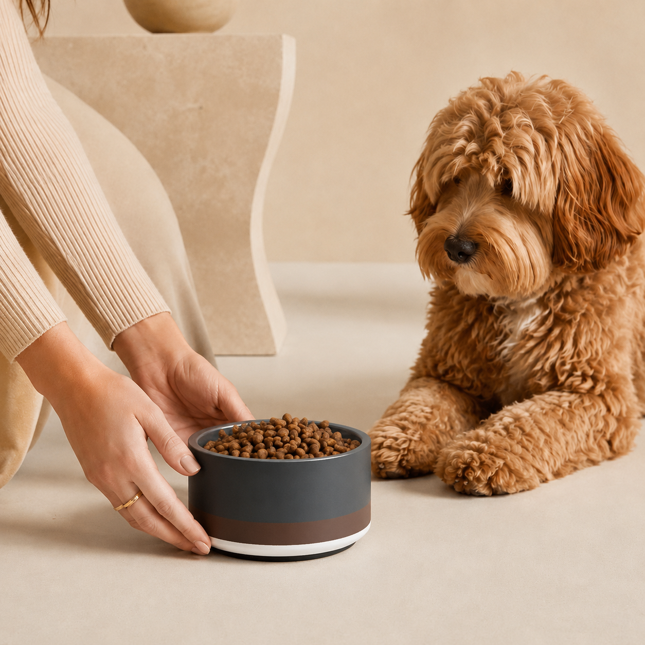 Uncommon Classic Dog Bowl Stainless Steel - Dark Charcoal /Espresso 18, 32 oz