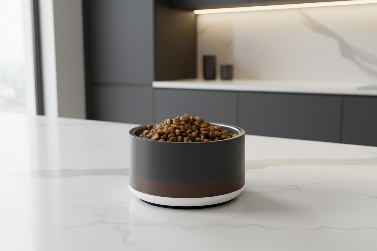 Uncommon Classic Dog Bowl Stainless Steel - Dark Charcoal /Espresso 18, 32 oz