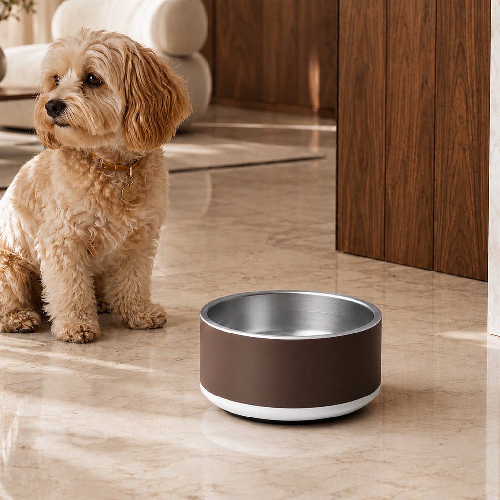 Uncommon Classic Dog Bowl Stainless Steel - Espresso 18 oz
