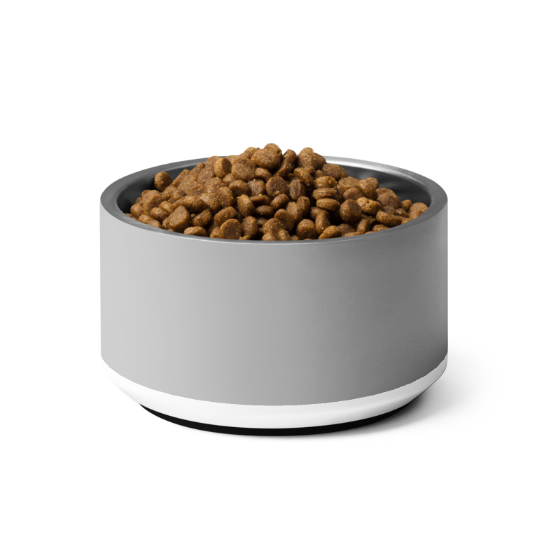 Classic Dog Bowl Stainless Steel - Soft Graphite 18 oz