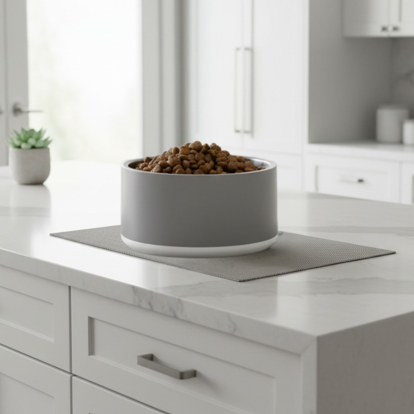 Classic Dog Bowl Stainless Steel - Soft Graphite 18 oz