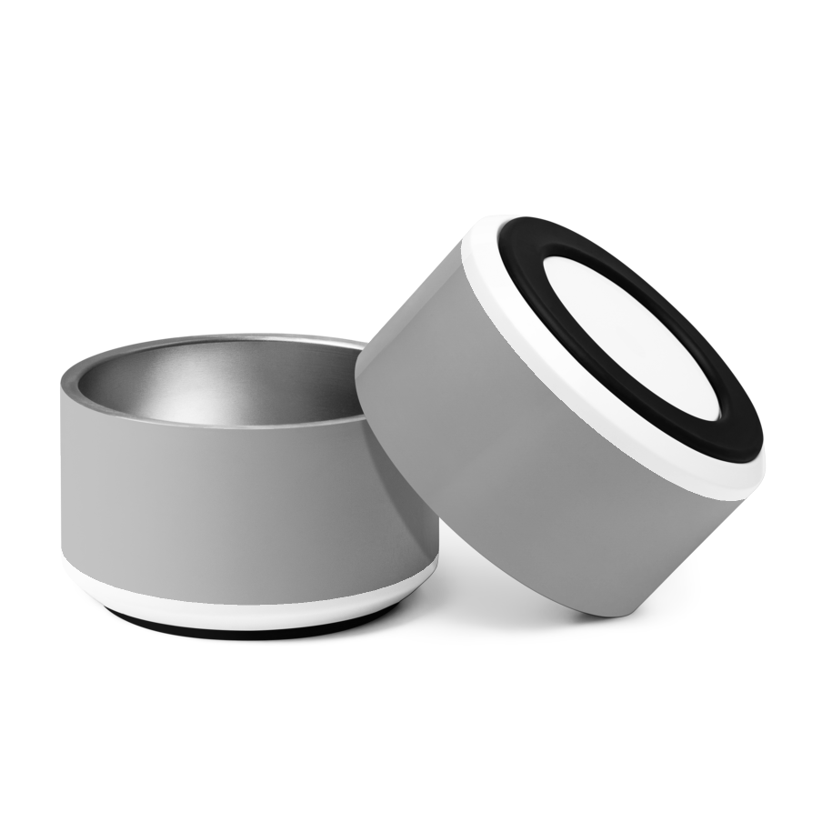 Classic Dog Bowl Stainless Steel - Soft Graphite 18 oz