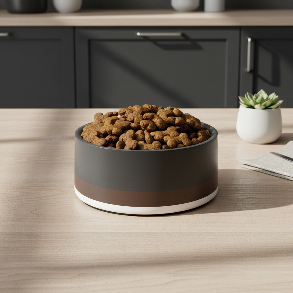 Uncommon Classic Dog Bowl Stainless Steel - Dark Charcoal /Espresso 18, 32 oz