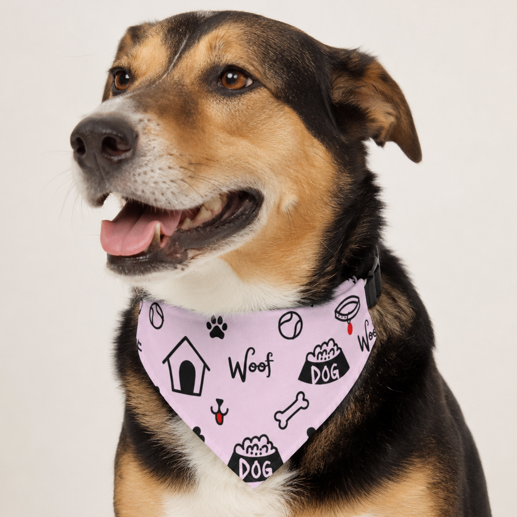 Uncommon Classic Luxe Icon Dog Collar Bandana- Lavender S, M, L, & LX