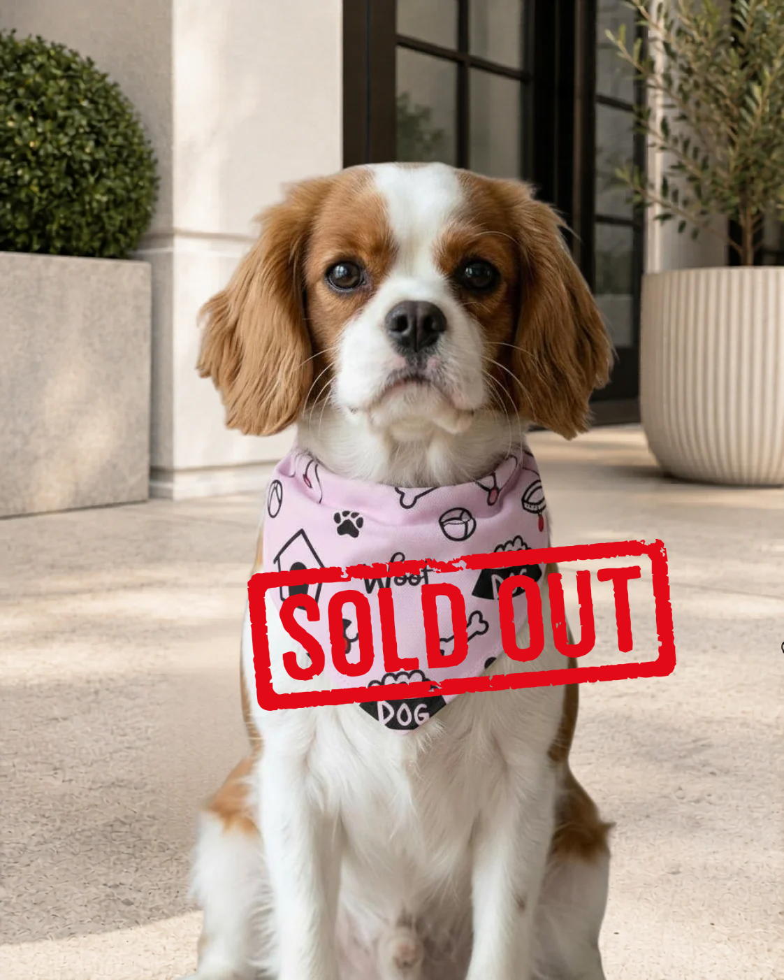 Classic Luxe Icon Dog Collar Bandana- Lavender S, M, L, & LX