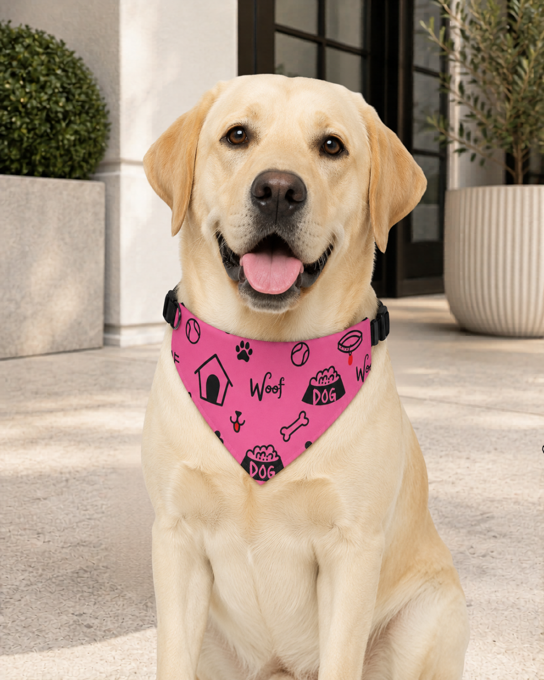 Uncommon Classic Luxe Icon Dog Collar - Brilliant Rose S, L, & LX