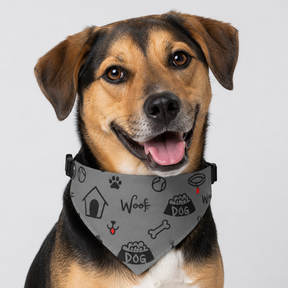 Uncommon Classic Luxe Icon Dog Collar- Gray S, L, & XL