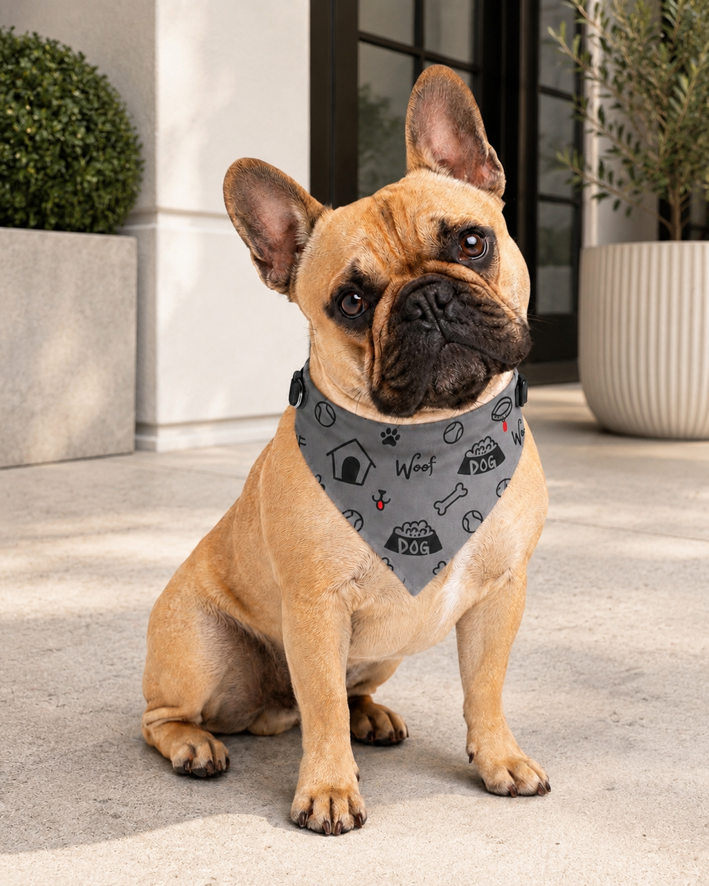Uncommon Classic Luxe Icon Dog Collar- Gray S, L, & XL