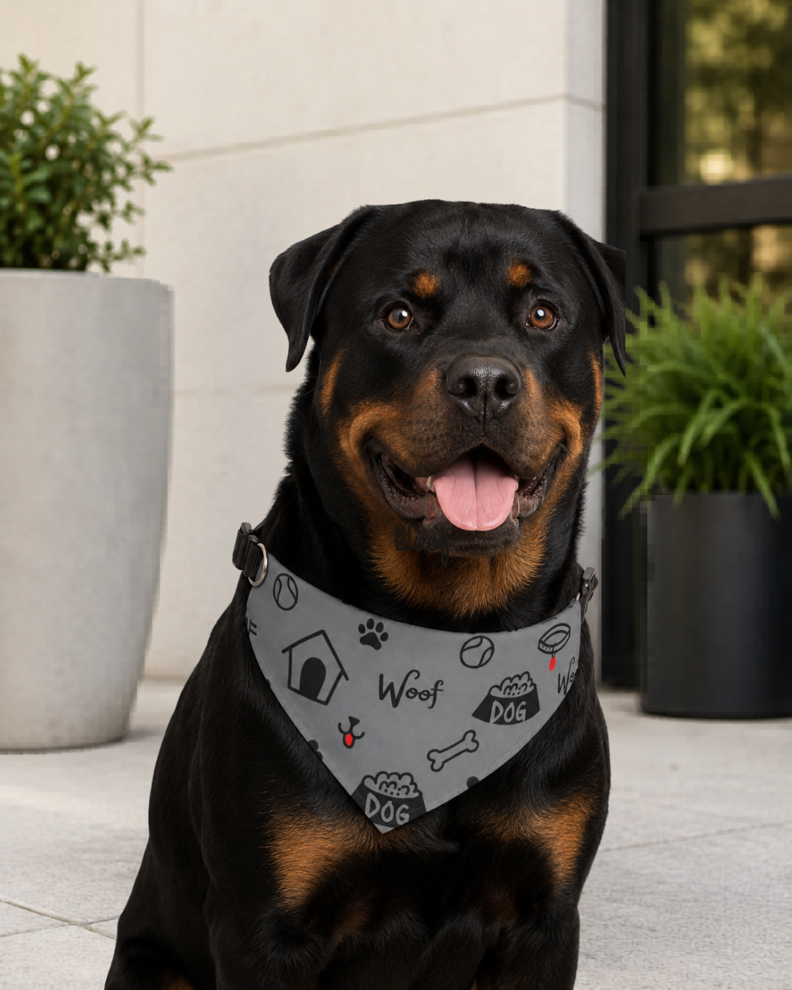 Uncommon Classic Luxe Icon Dog Collar- Gray S, L, & XL