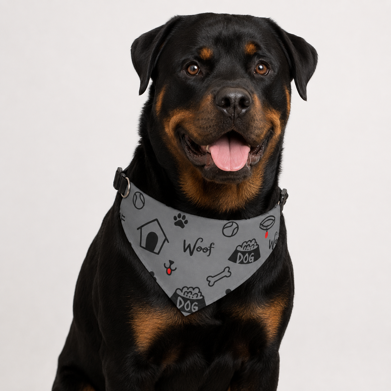 Uncommon Classic Luxe Icon Dog Collar- Gray S, L, & XL