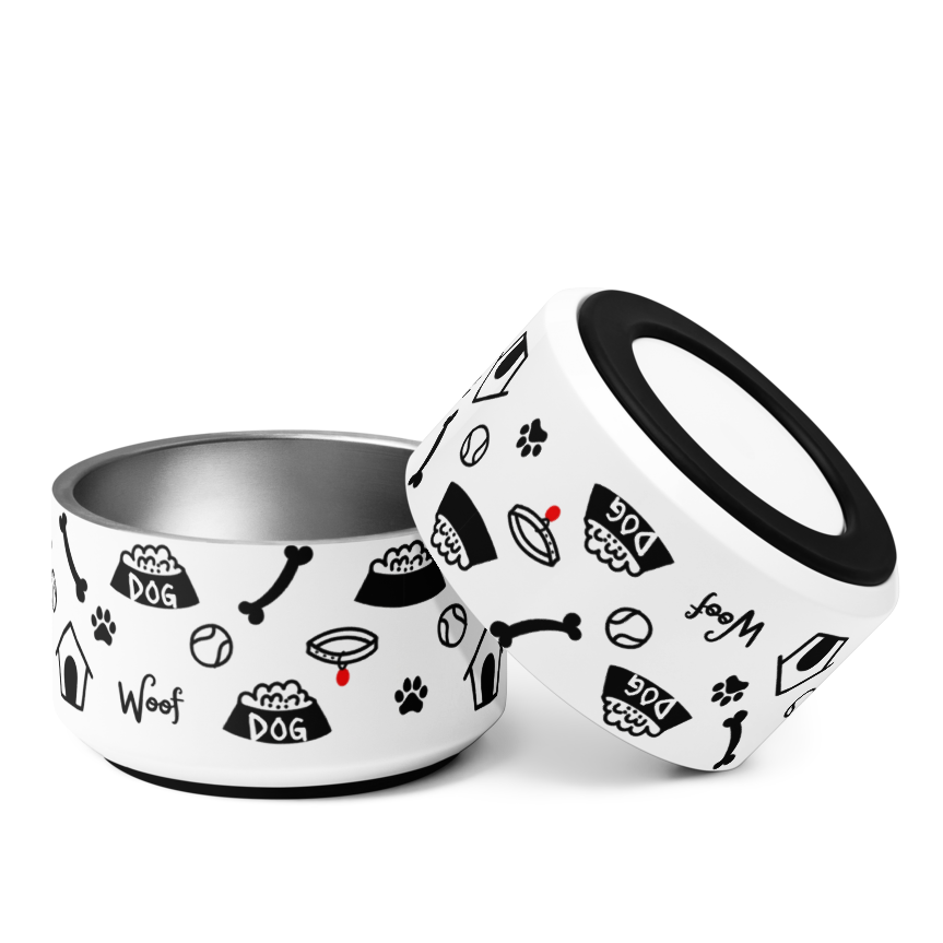 Uncommon Classic Luxe Icon Stainless Steel Dog Bowl 18 oz