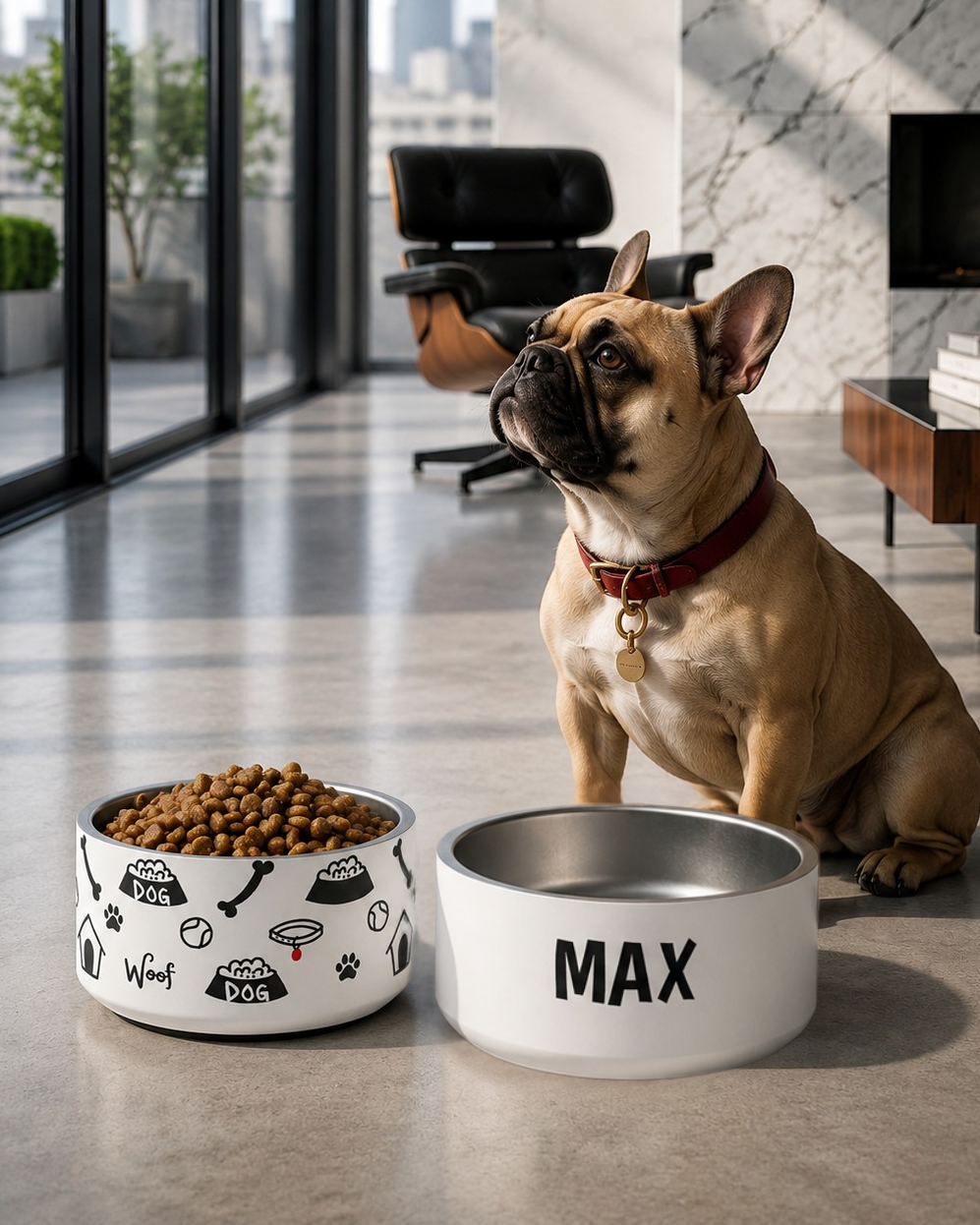 Uncommon Classic Luxe Icon Dog Collar - Bandana Blue S, L XL