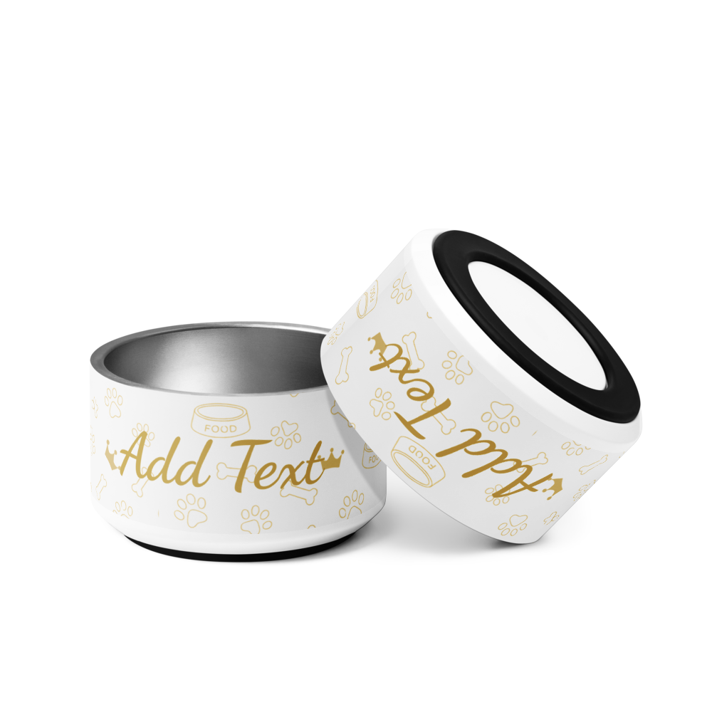 Two cylindrical containers with text and decorative elements on a white background