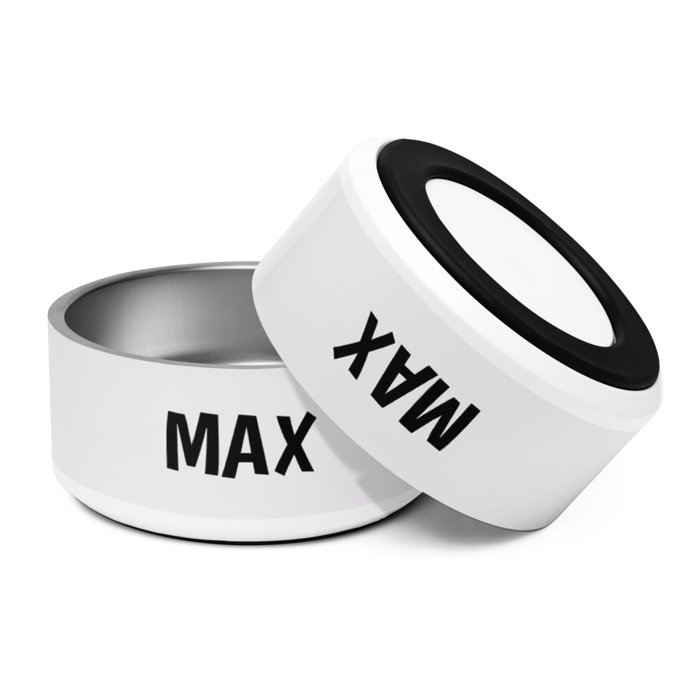 Uncommon Classic Luxe Personalized Stainless Steel Dog Bowl 18, 32 oz