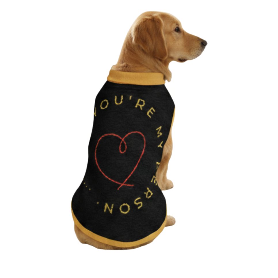 Dog Sweater – You Are My Person black 2XL| Uncommon Canine Couture Co