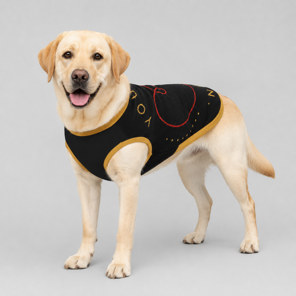 Personalized Dog Sweater Black, and Gold "You Are My Person", 2XL
