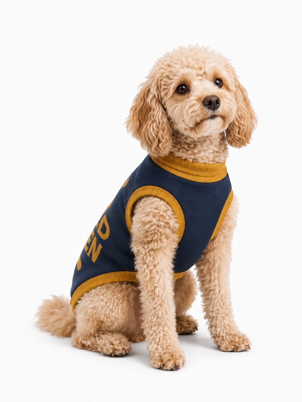 Personalized Dog sweater, Blue and Gold, “SPOILED ROTTEN” 2xs - 2xl