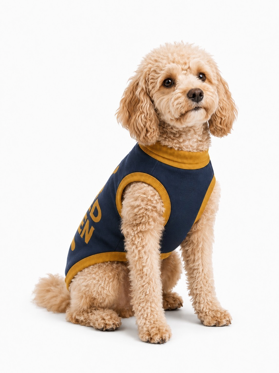 Personalized Dog sweater, Blue and Gold, “SPOILED ROTTEN” 2xs - 2xl