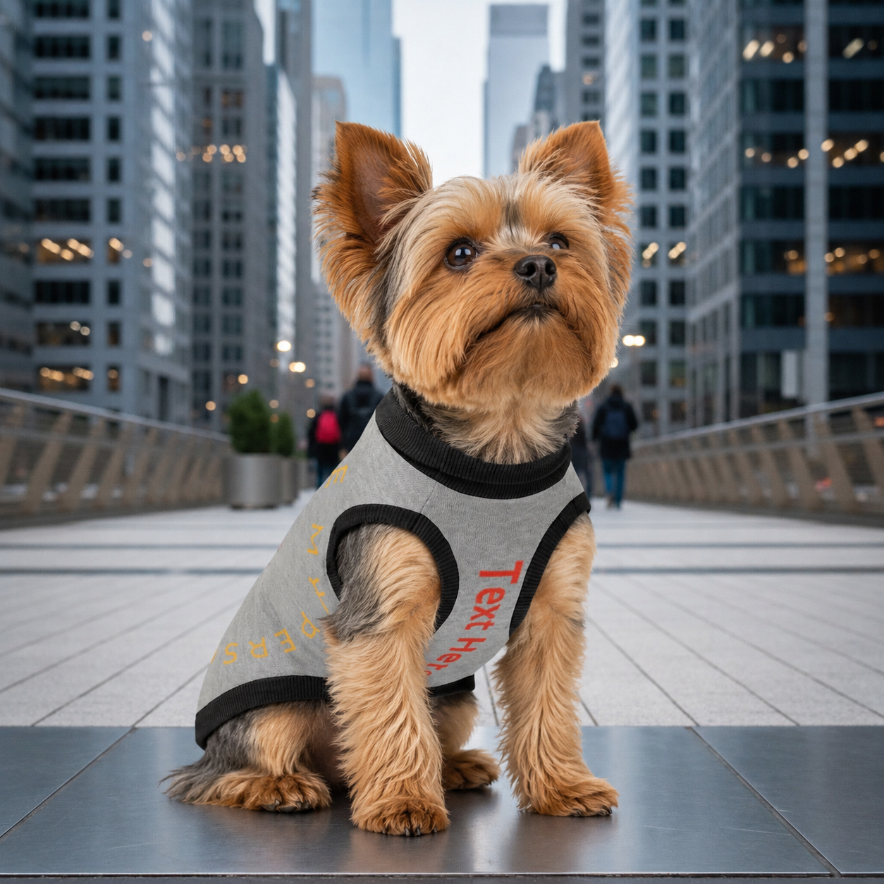 Personalized Dog Sweater Gray and Black “You Are My Person",  XS & S