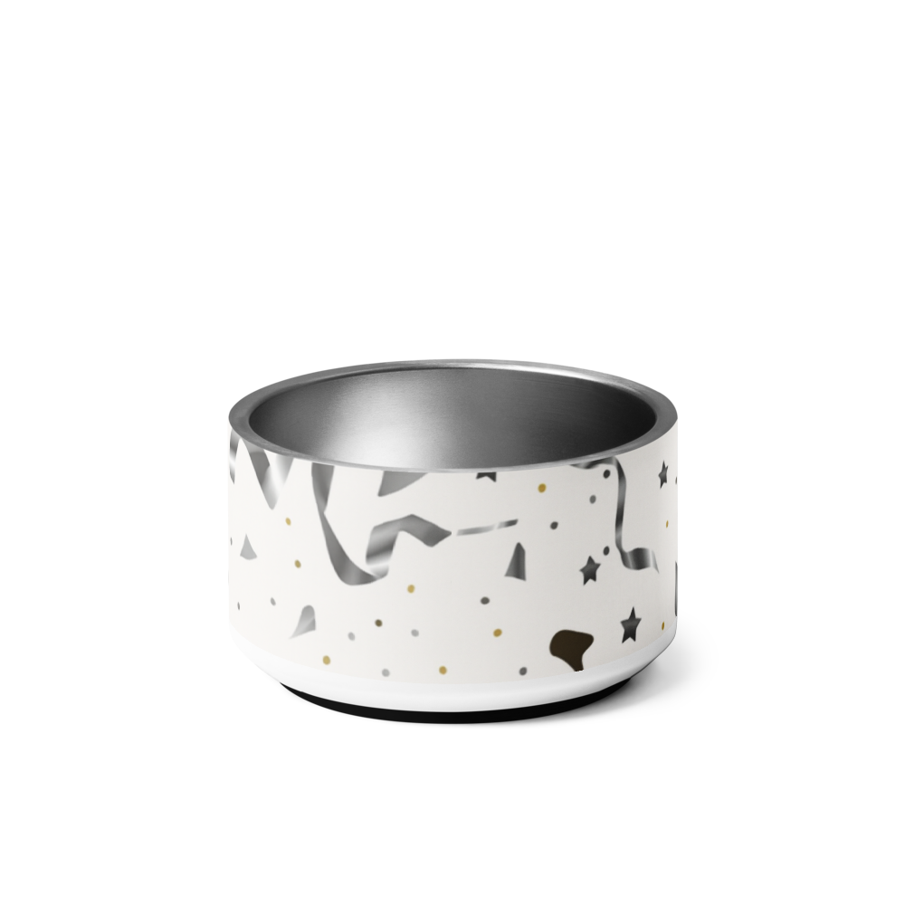 Personalized Dog Bowl Stainless Steel, Modern Pattern Set 18 oz.