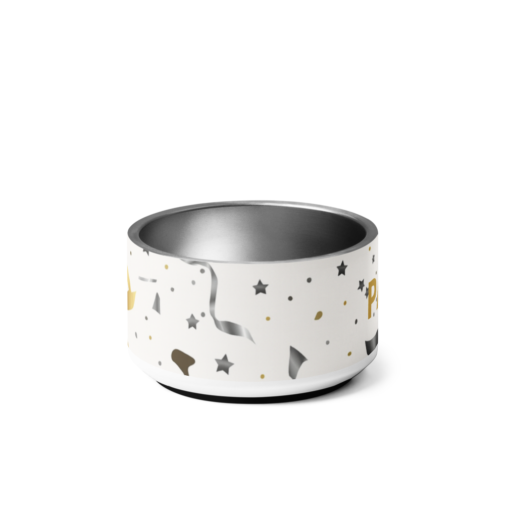 Personalized Dog Bowl Stainless Steel, Modern Pattern 18 oz.