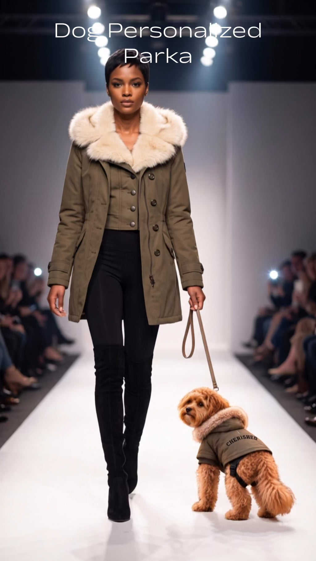 Personalized Cherished Pet Parka Jacket — Cozy Hooded Dog Coat