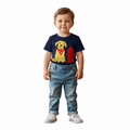 Kids Fire Hydrant Dog Lover T-Shirt – Deep Navy, 2T - 7