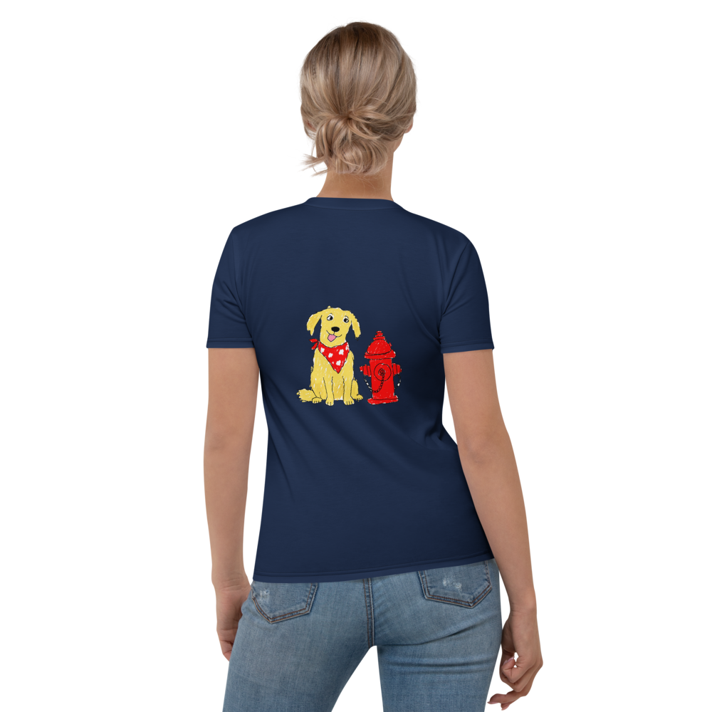 Women’s Fire Hydrant T-Shirt, Deep Navy, XS - 2XL