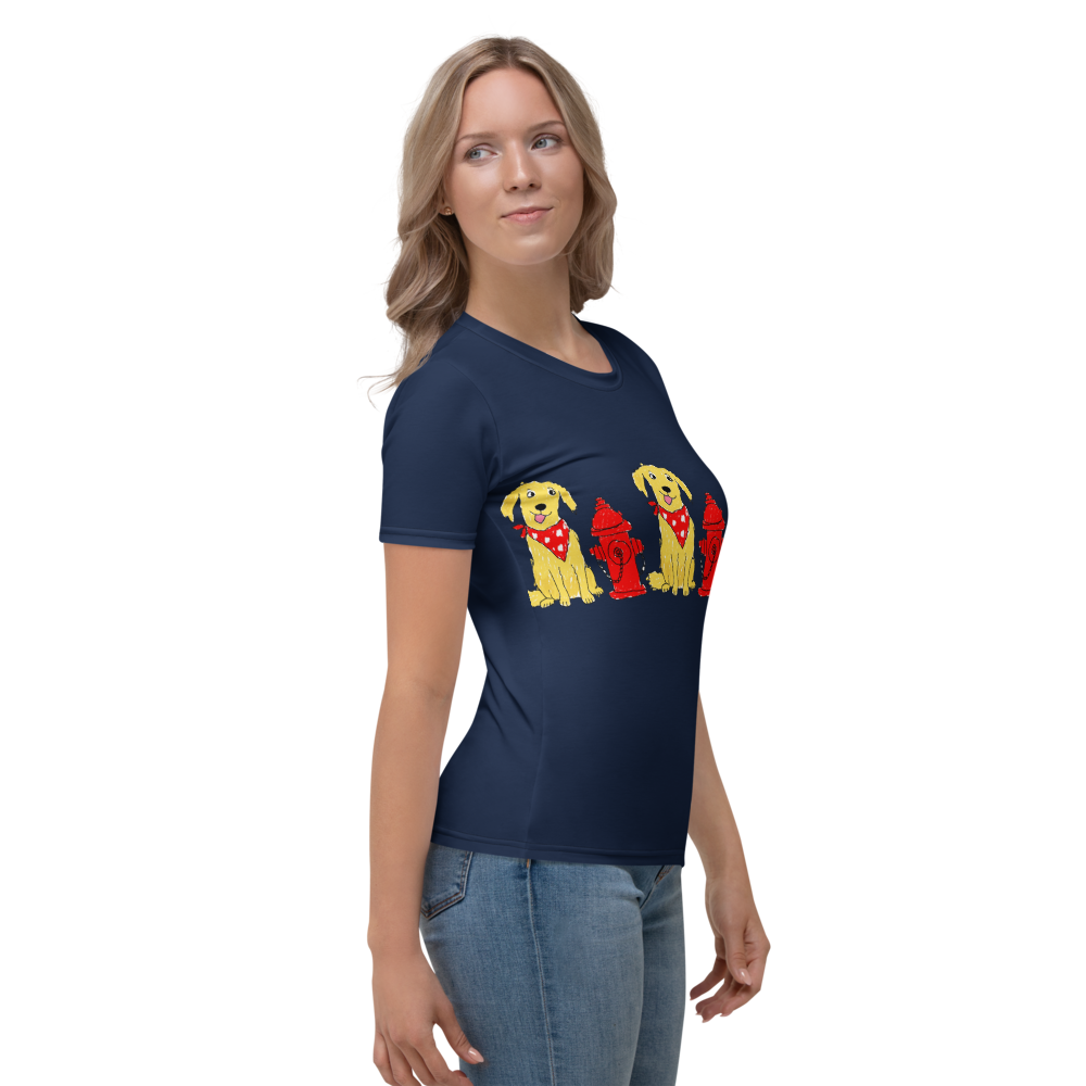 Women’s Fire Hydrant T-Shirt, Deep Navy, XS - 2XL